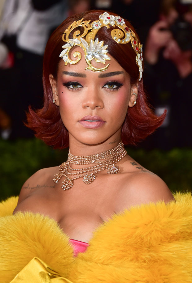 Rihanna's Hair & Makeup at the Met Ball